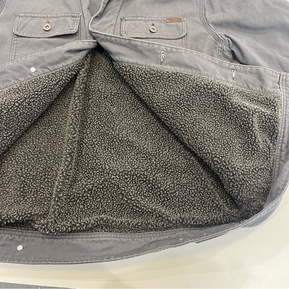 WOOLRICH Chore Coat Canvas with Corduroy Collar and Sherpa Lining | Mens m - Picture 9 of 13